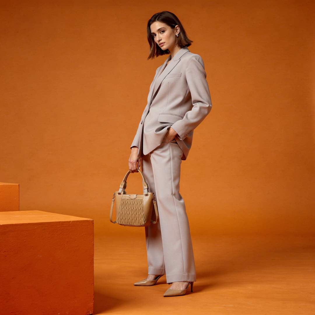 EMPORIO AURA Camel TOTE BAG