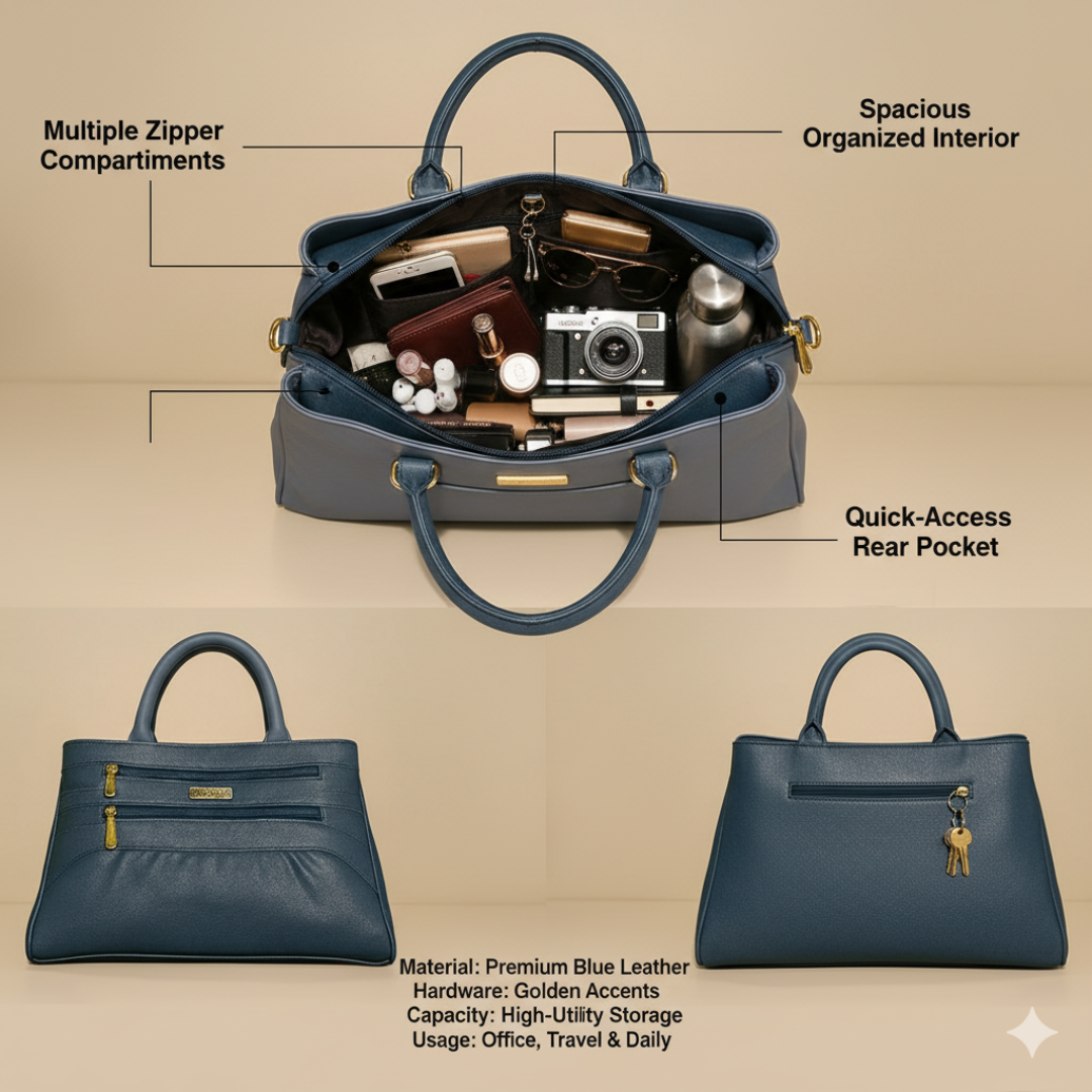 Blush Structured Tote Pink Handbag For Women