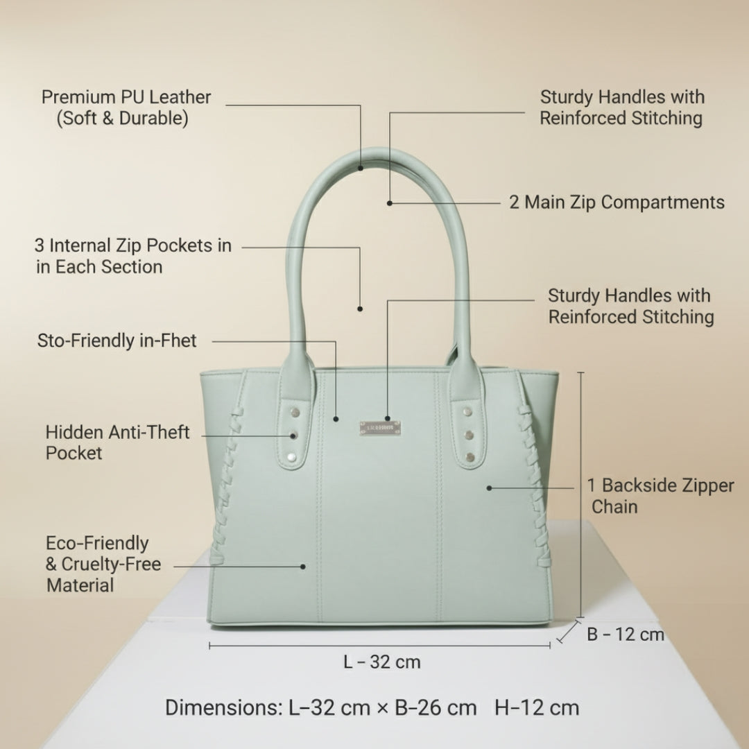 Rivaara Luxe Structured Tote Bag