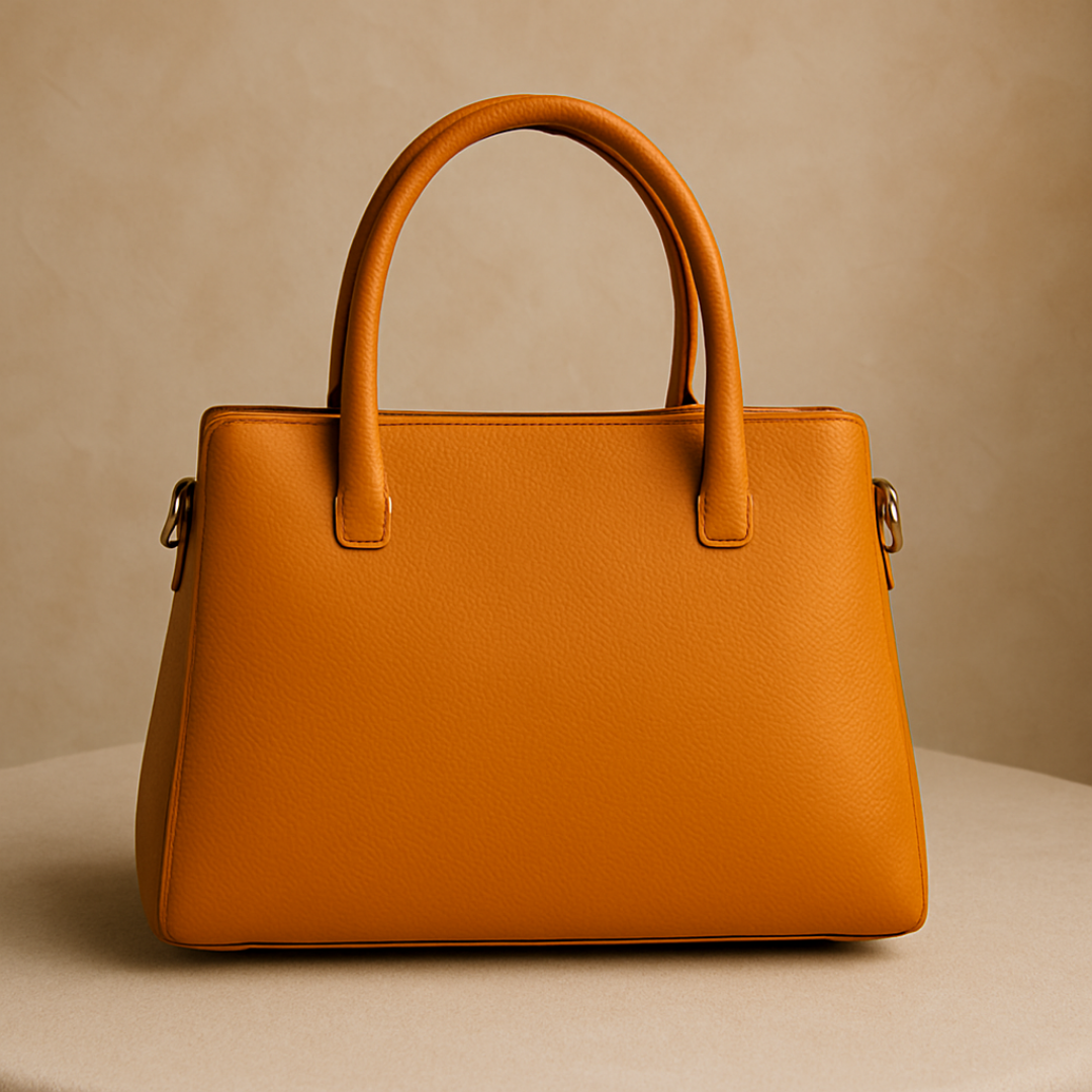 Caramel Brown Structured Tote HandBags For Women–Premium Everyday Handbag