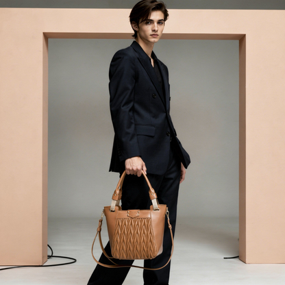 EMPORIO AURA Brown TOTE BAG