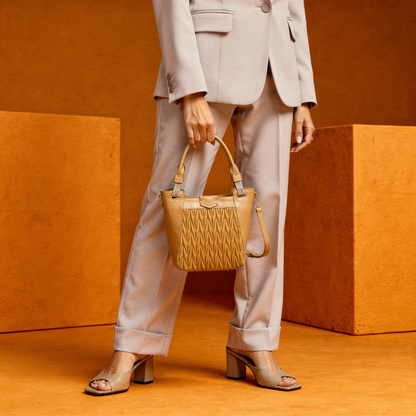 EMPORIO AURA Camel TOTE BAG