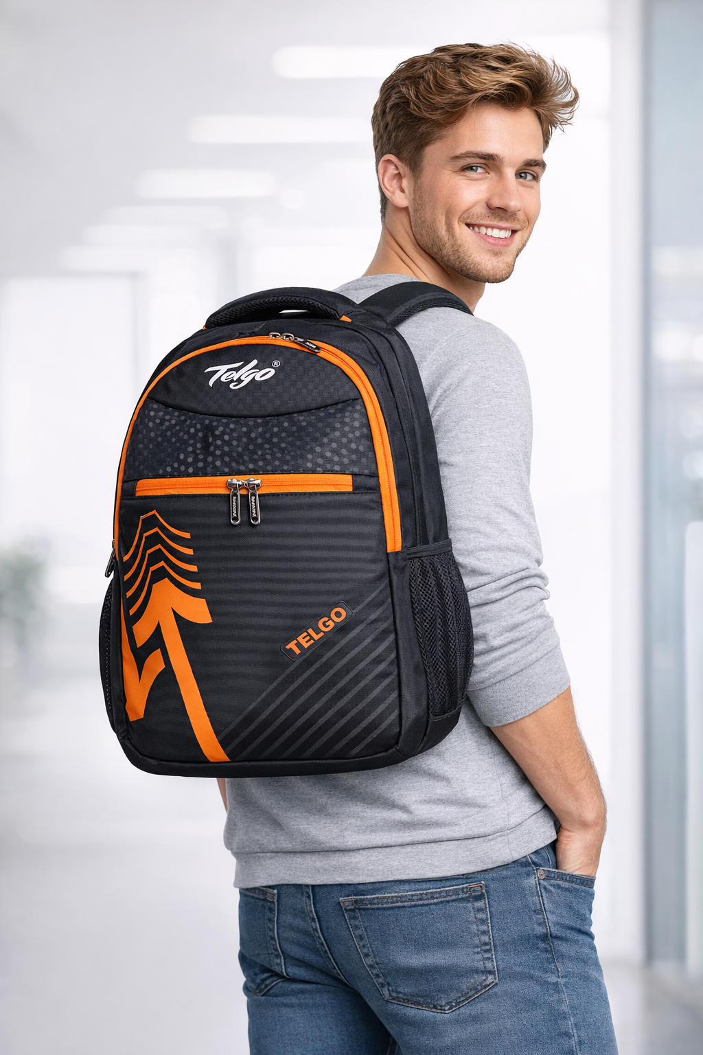 Telgo Blaze Rush Orange Backpack