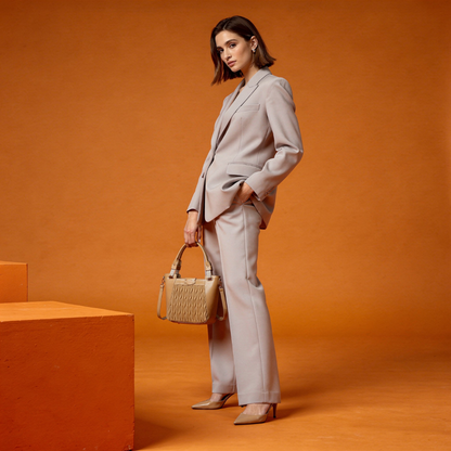 EMPORIO AURA Camel TOTE BAG