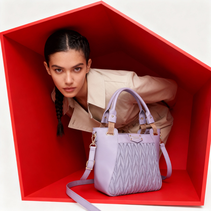 EMPORIO AURA Purple TOTE BAG