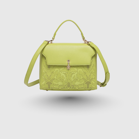 EMPORIO MESSENGER B PARROT GREEN HANDBAG
