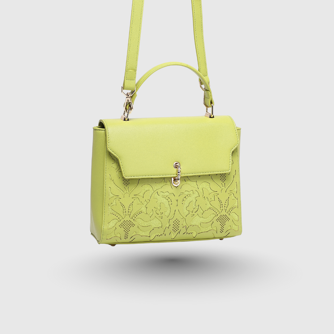 EMPORIO MESSENGER B PARROT GREEN HANDBAG