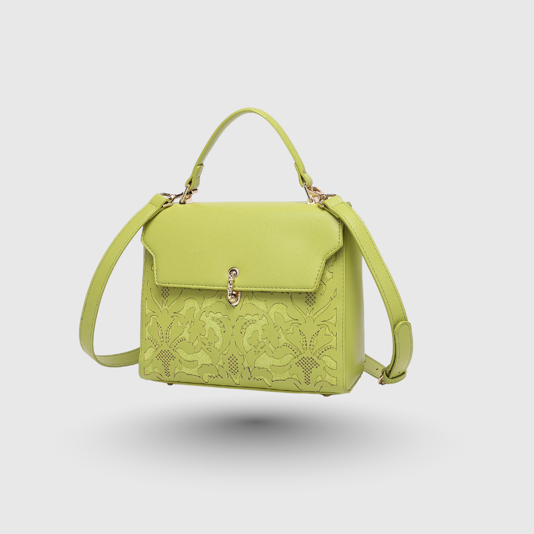 EMPORIO MESSENGER B PARROT GREEN HANDBAG