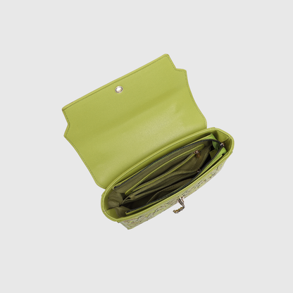 EMPORIO MESSENGER B PARROT GREEN HANDBAG