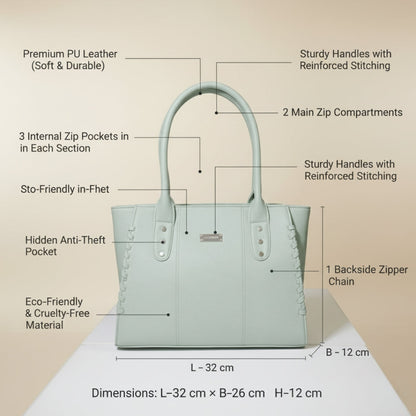 Rivaara Luxe Structured Tote Bag