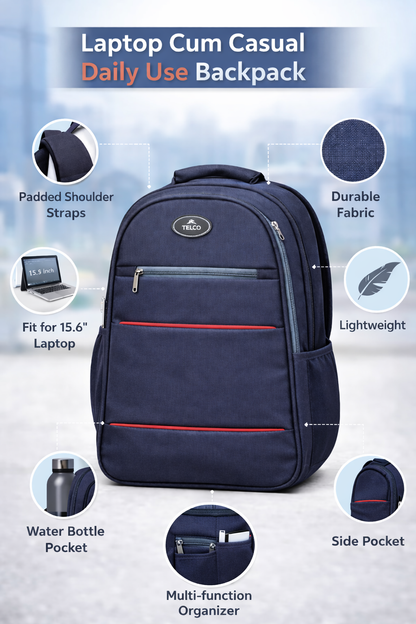 Telgo Sleek Grey Backpack