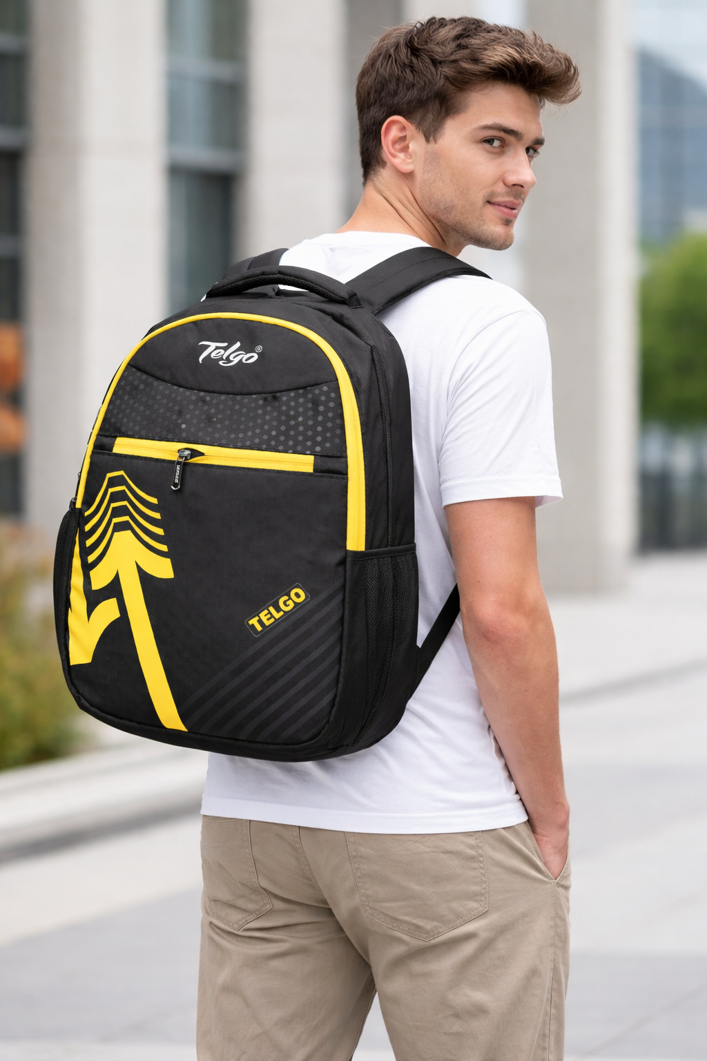 Telgo Blaze Rush Yellow Backpack