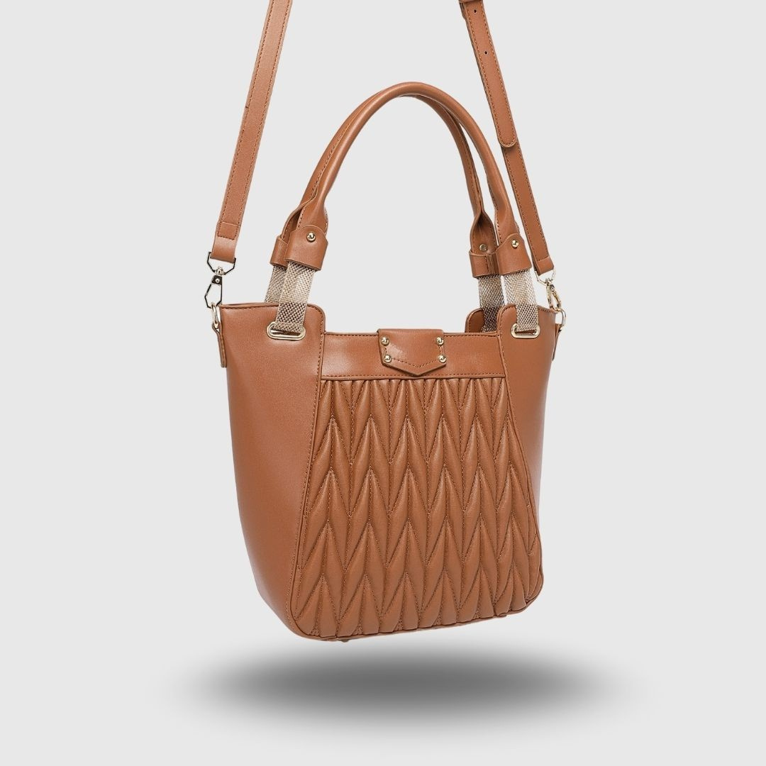 EMPORIO AURA Brown TOTE BAG