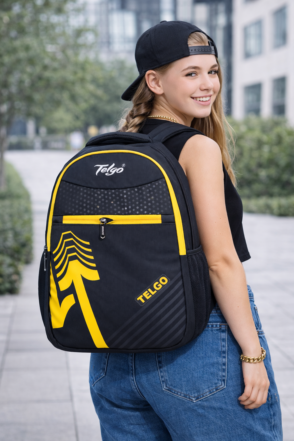 Telgo Blaze Rush Yellow Backpack