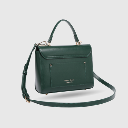 EMPORIO EMBOSSED MESSENGER Dark Green HANDBAG