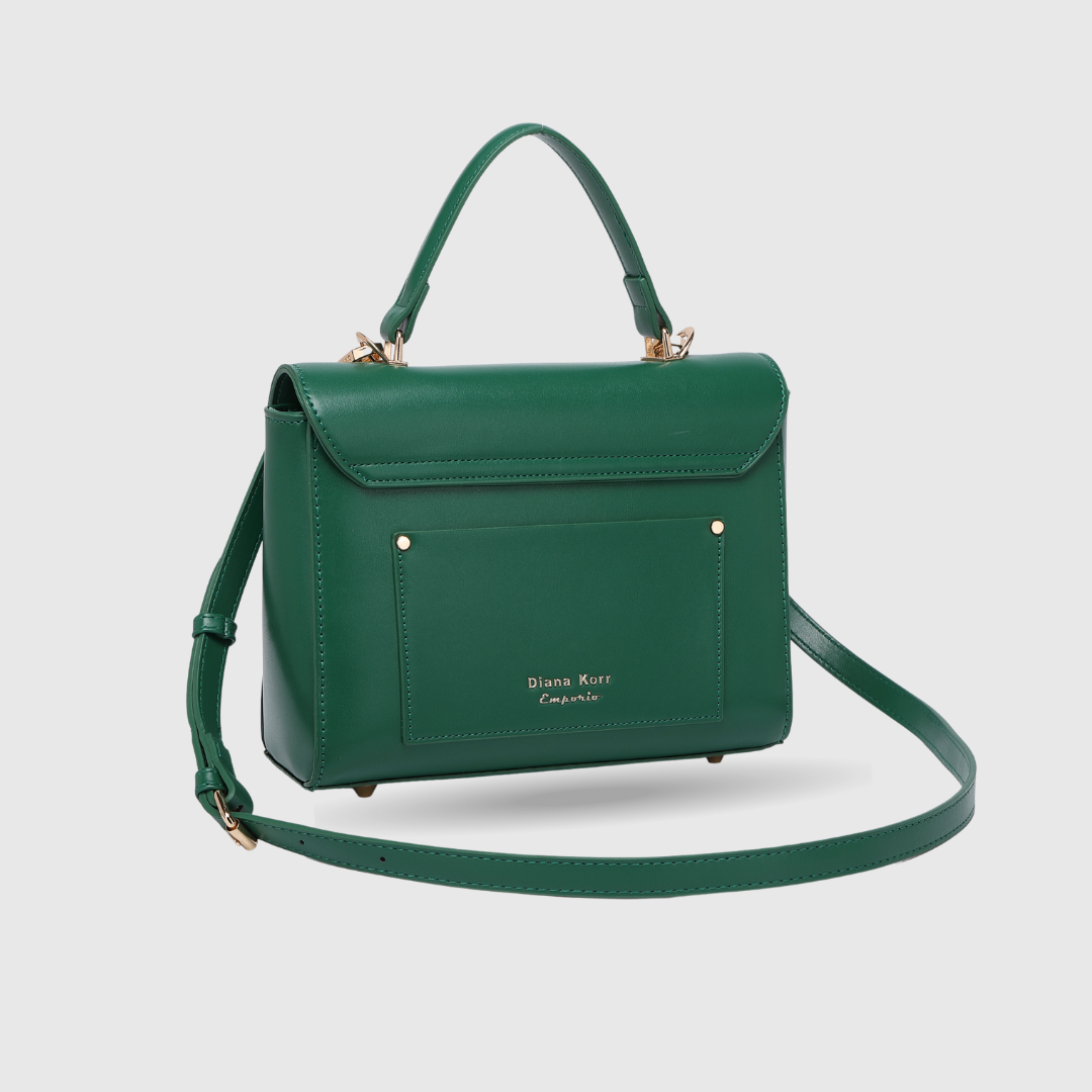 EMPORIO EMBOSSED MESSENGER Green HANDBAG