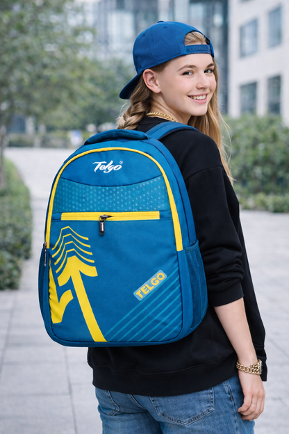 Telgo Blaze Rush Sky Blue Backpack
