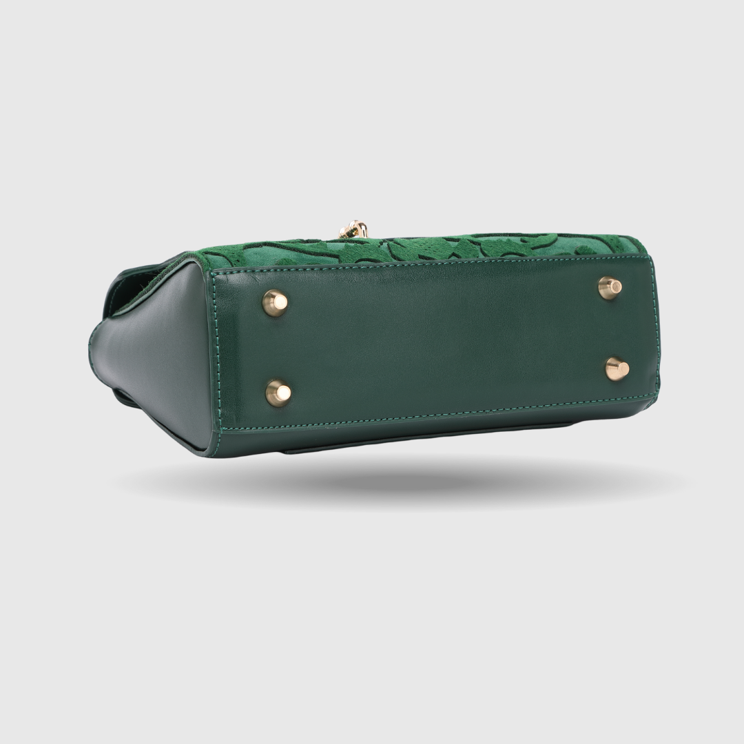 EMPORIO EMBOSSED MESSENGER Green HANDBAG