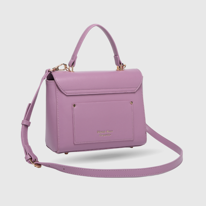 EMPORIO EMBOSSED MESSENGER Purple HANDBAG
