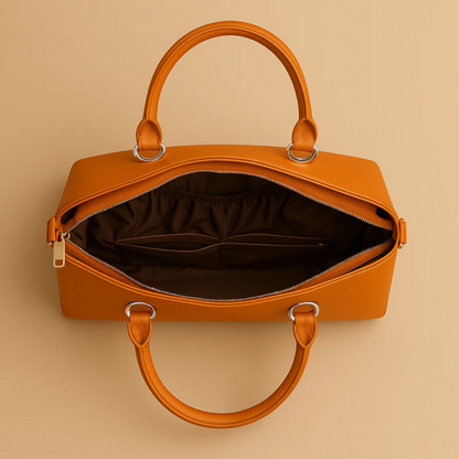 Caramel Brown Structured Tote HandBags For Women–Premium Everyday Handbag