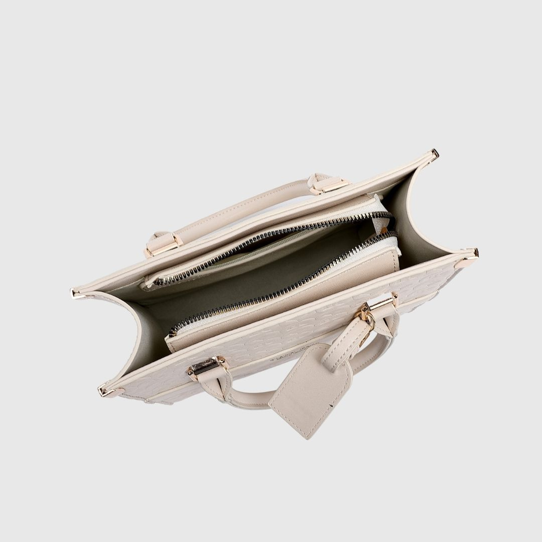 EMPORIO LARGE White TOTE BAG