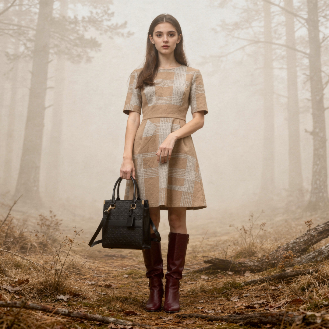 EMPORIO LARGE Black TOTE BAG