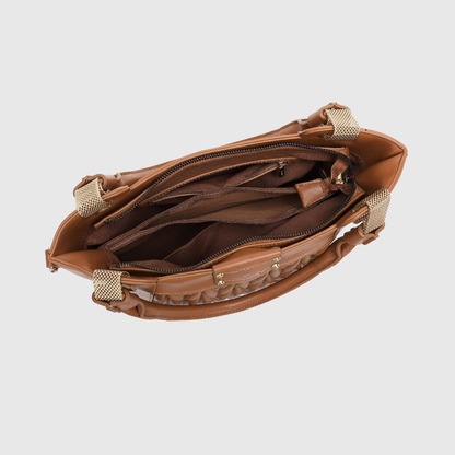 EMPORIO AURA Brown TOTE BAG