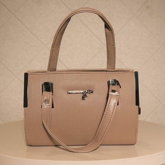 Elara Textura Classic Tote HandBag for Women-Premium PU Leather Elegant Handbag