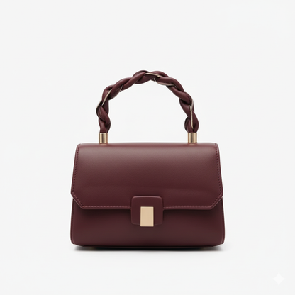 The Crimson Elegance Top-Handle Sling Bag for Women