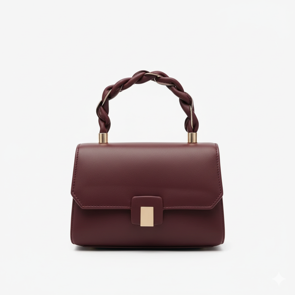 The Crimson Elegance Top-Handle Sling Bag for Women