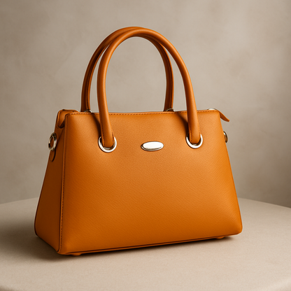 Caramel Brown Structured Tote HandBags For Women–Premium Everyday Handbag