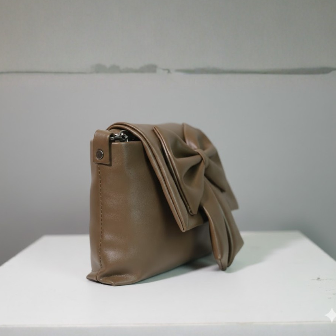 Olive Bow Crossbody Bag