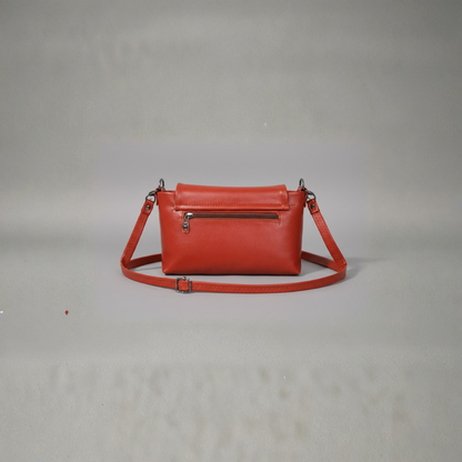 Tan Bow Crossbody Bag