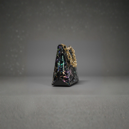 Black Holographic Chain Handbag