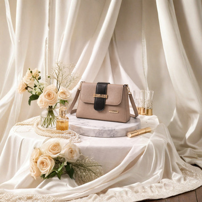 Tan Ladies Mini Sling Bag