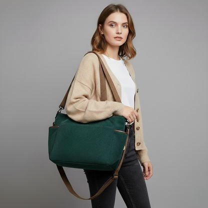 Corduroy Shoulder Tote Bag