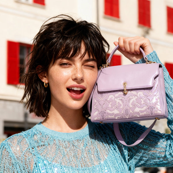 EMPORIO MESSENGER B Purple HANDBAG